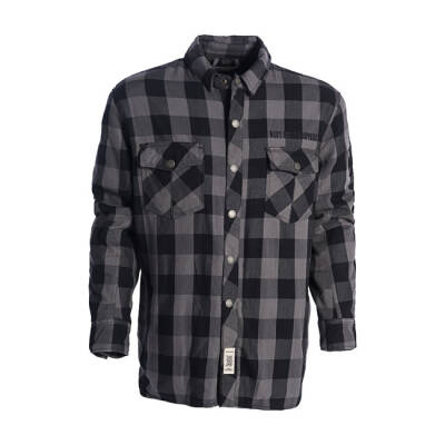 WCC Dominator riding flannel shirt grey/black CE appr. Size L