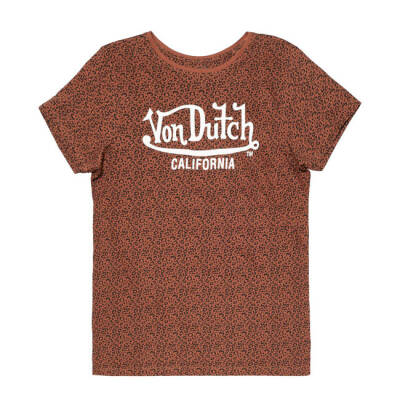 Von Dutch Leopard female t-shirt brown Size L