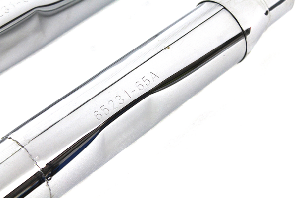 Replica Mufflers Tapered Chr XLCH65-70 (FR)