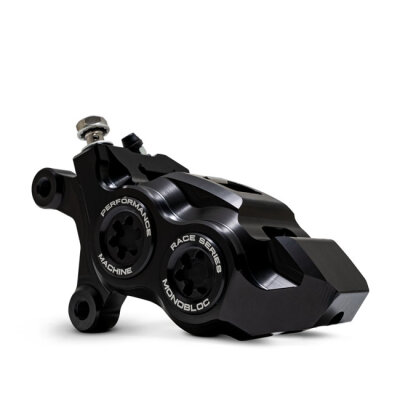 PM, Race Series 4-P Monobloc caliper. Left front. Black