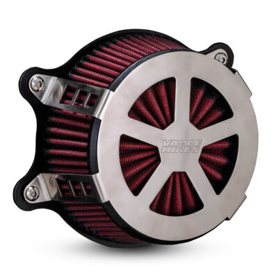 Vance & Hines, Radiant V air cleaner assembly. Brushed