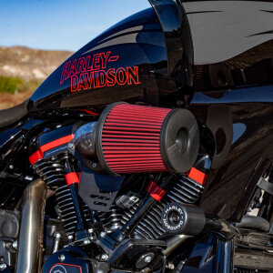 Vance & Hines, VO2 Falcon XL air intake. Gloss Forged Carbon