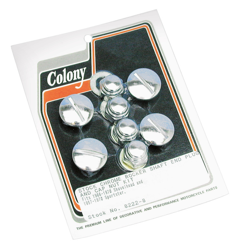 Rocker Shaft Cap & Nut Kit WhPl HD57-70 (GB)
