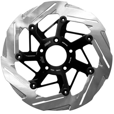 Kodlin by SBS, 7-spoke brake rotor front left. Polished