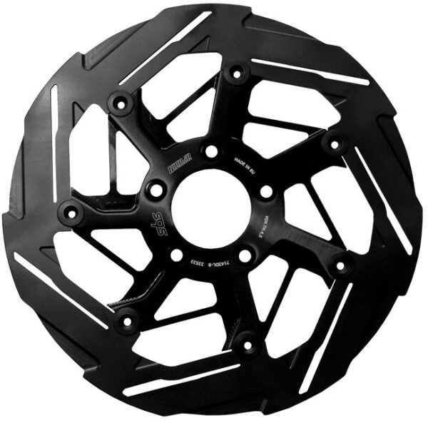 Kodlin by SBS, 7-spoke brake rotor front left. Black