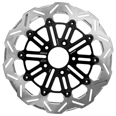 Kodlin by SBS, 10-spoke brake rotor front. Polished