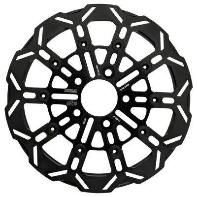 Kodlin by SBS, 10-spoke brake rotor rear. Black
