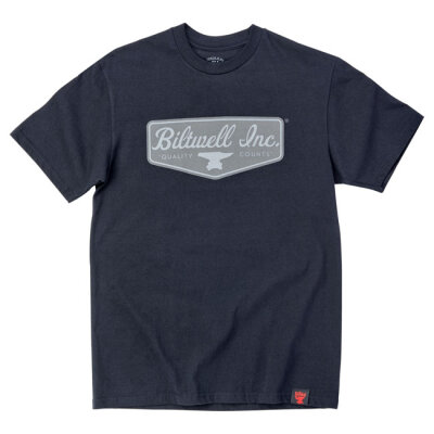 Biltwell Grey shield t-shirt black Size L