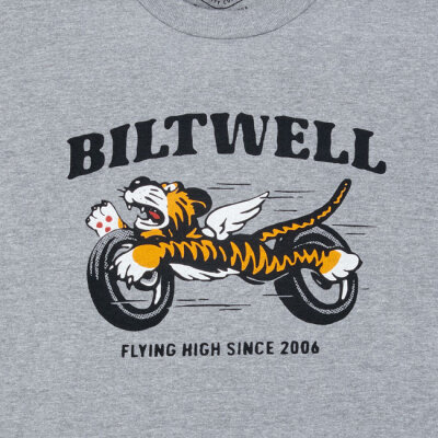 Biltwell Tiger longsleeve t-shirt graphite Size S