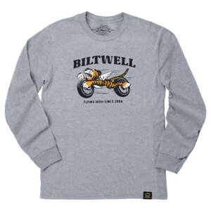 Biltwell Tiger longsleeve t-shirt graphite Size 2XL