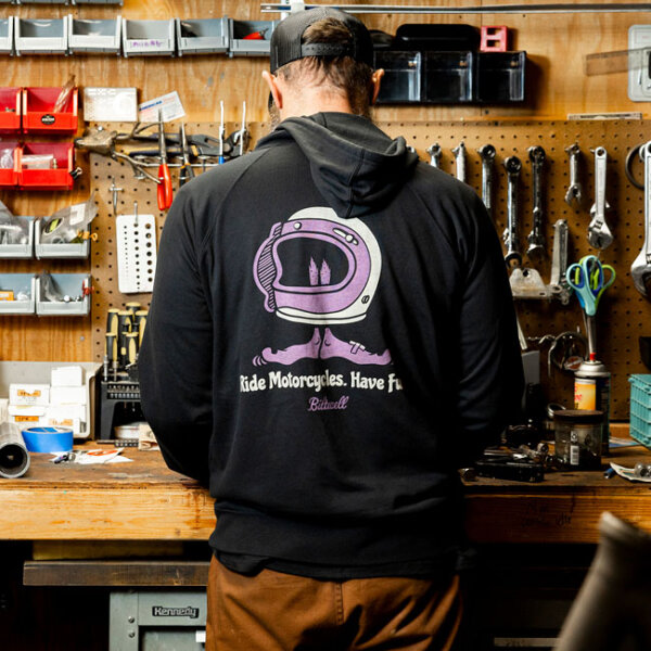 Biltwell Shorty zip hoodie black Size 2XL