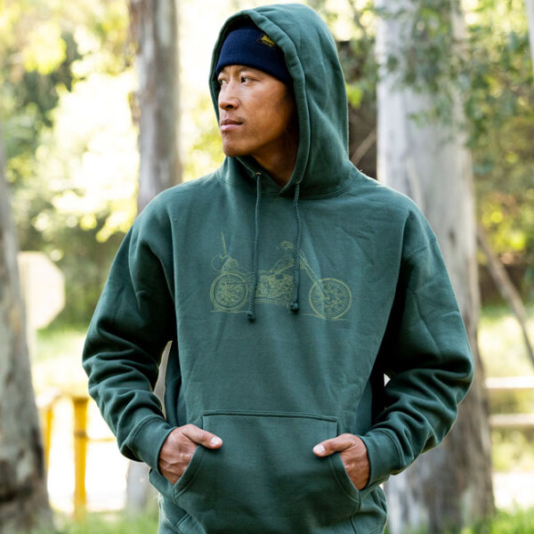 Biltwell Pan hoodie green Size L