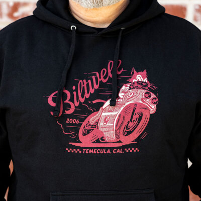 Biltwell Fast Cat hoodie black Size S