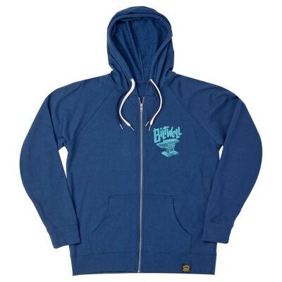 Biltwell Anvil zip hoodie blue Size S