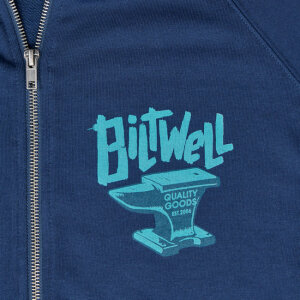 Biltwell Anvil zip hoodie blue Size XL