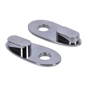MCS, fender strut turn signal hole covers. Chrome