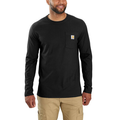 Carhartt Midweight Pocket long sleeve black Size 2XL