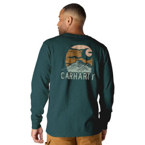 Carhartt Mountain Graphic t-shirt greenstone heather Size L