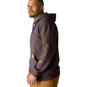Carhartt Sleeve Logo hoodie dark sepia Size S