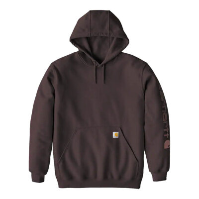 Carhartt Sleeve Logo hoodie dark sepia Size M