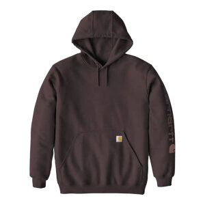 Carhartt Sleeve Logo hoodie dark sepia Size XL