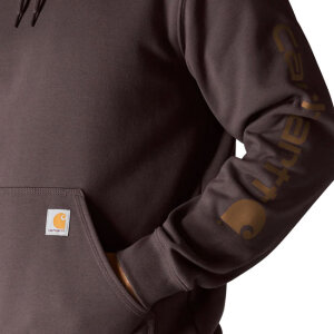Carhartt Sleeve Logo hoodie dark sepia Size 2XL
