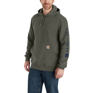 Carhartt Sleeve Logo hoodie dusty olive Size L