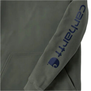 Carhartt Sleeve Logo hoodie dusty olive Size XL