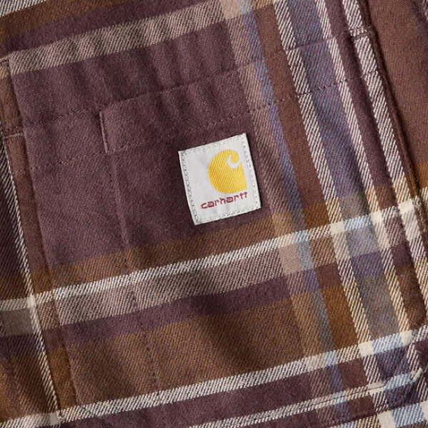 Carhartt Flannel Plaid shirt dark sepia Size S