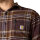Carhartt Flannel Plaid shirt dark sepia Size M