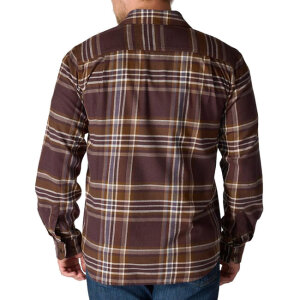Carhartt Flannel Plaid shirt dark sepia Size L