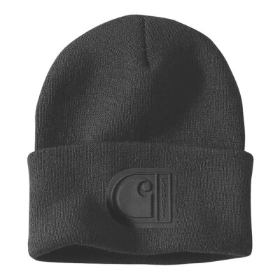 Carhartt Knit Cuffed C Patch beanie black One size fits most