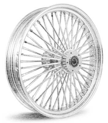 M52 FR 21x3.5" BK/CH FLH/T08-Up ABS (DE)