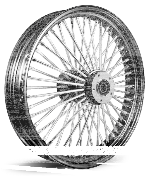 M52 RR 18x5.5" BK/CH FLH/T08-Up ABS (DE)