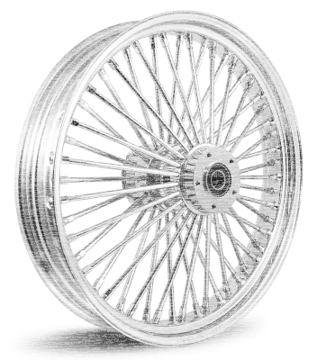 M52 FR 18x5.5" BK/CH FLH/T08-Up ABS (IT)