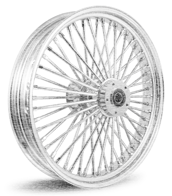 M52 RR 16x3.5" BK/CH FLH/T08-Up ABS (IT)