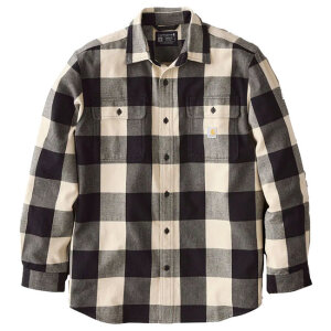Carhartt Plaid long sleeve shirt oat milk Size M
