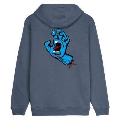 Santa Cruz Screaming Hand Chest hoodie storm gray size L