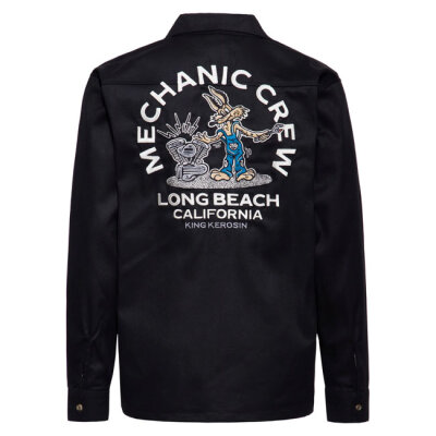 King Kerosin Mechanic Crew shirt black Size 2XL