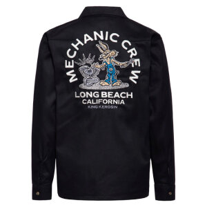 King Kerosin Mechanic Crew shirt black Size 2XL