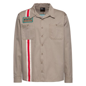 King Kerosin Motorstate shirt khaki Size M