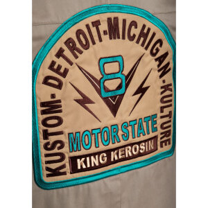 King Kerosin Motorstate shirt khaki Size 2XL