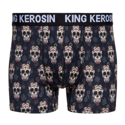 King Kerosin Sugar skull underwear black Size L