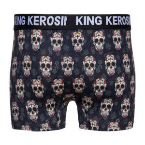 King Kerosin Sugar skull underwear black Size 2XL