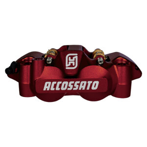 Accossato, 108mm Monoblock radial brake caliper left. Red...