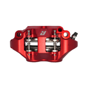 Accossato, 108mm Monoblock radial brake caliper left. Red  Universal fit for all 108mm sized radial caliper brackets and forks.