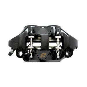 Accossato, 108mm monoblock radial brake caliper left. Black  Universal fit for all 108mm sized radial caliper brackets and forks.