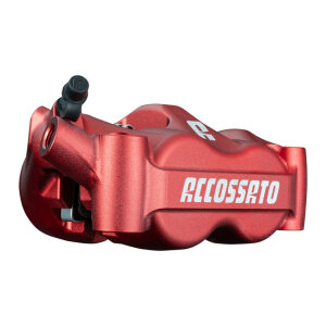 Accossato, 100mm Monoblock radial brake caliper left. Red...