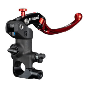Accossato, radial brake master cyl. Long lever RST. Red