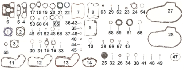 5Pck Oil Seal XL74-03 (DE)